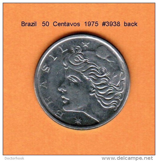 BRAZIL   50  CENTAVOS   1975   (KM # 580a) - Brasilien