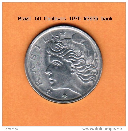 BRAZIL   50  CENTAVOS   1976   (KM # 580b) - Brasil