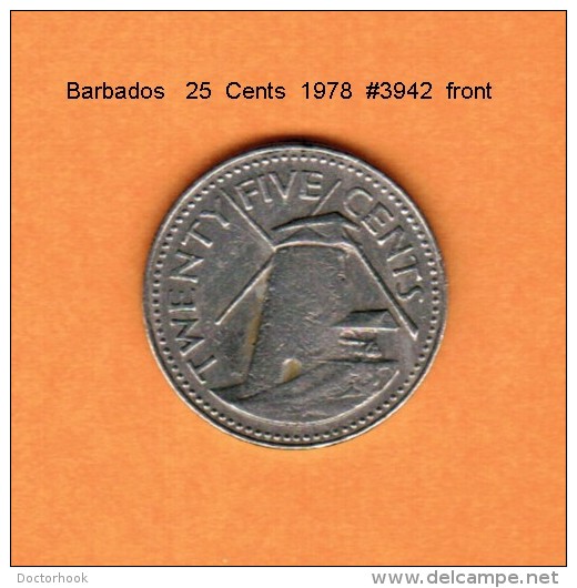 BARBADOS   25  CENTS   1978   (KM # 13) - Barbades