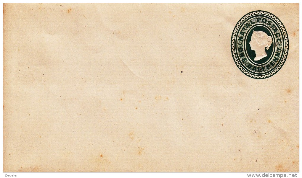 Natal Postwaardestuk Envelope With Embossed Stamp E1A - Natal (1857-1909)