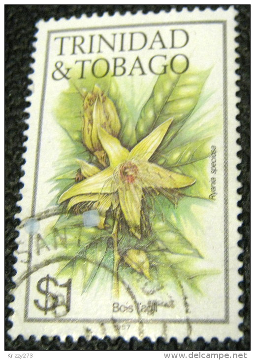 Trinidad And Tobago 1983 Flower Ryania Speciosa $1 - Used - Trinidad En Tobago (1962-...)