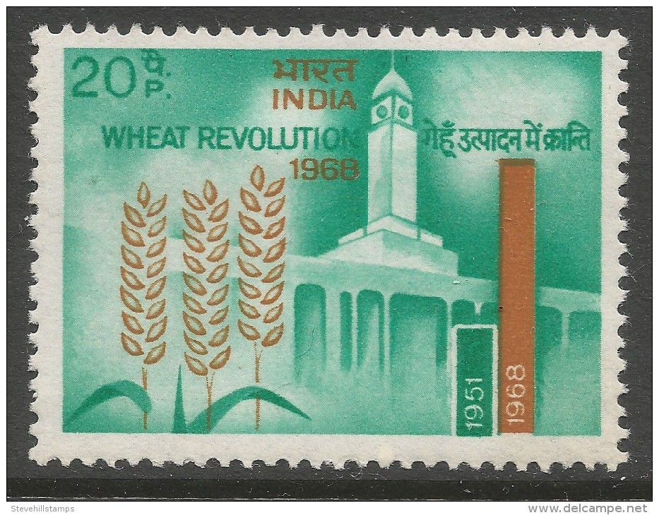 India. 1968 Wheat Revolution. 20np MH - Neufs