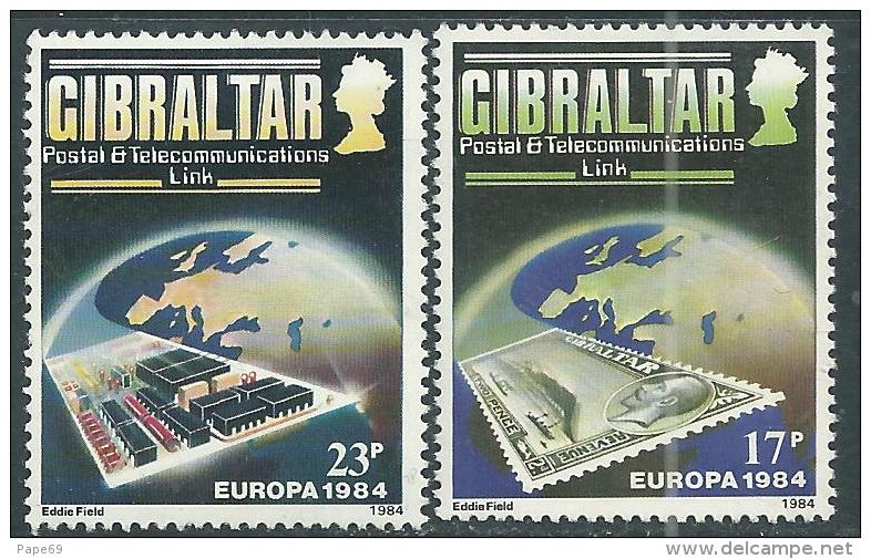 Gibraltar N° 483 / 84 X  Europa, Les 2 Valeurs  Trace De Charnière Sinon TB - Gibraltar