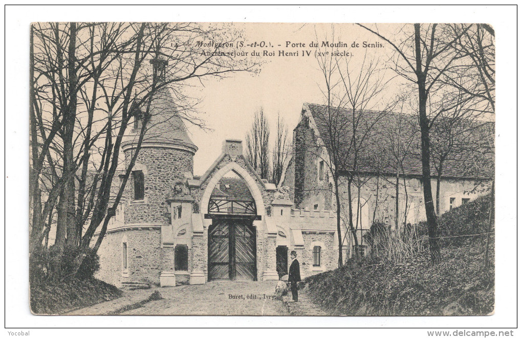 CP , 94 , MONTGERON , Porte Du Moulin De Senlis , écrite Et Voyagé En 1907 - Altri & Non Classificati