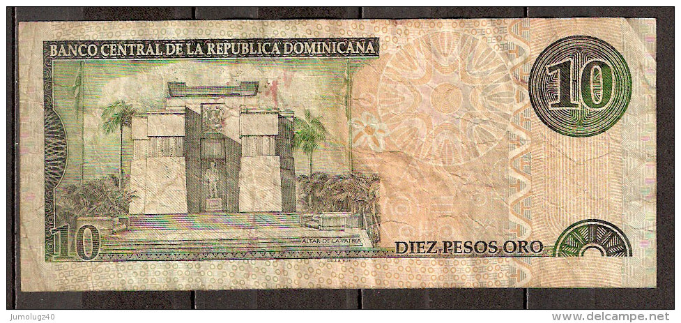 Billet De  10 Pesos De 2003 (2) - Dominicaine