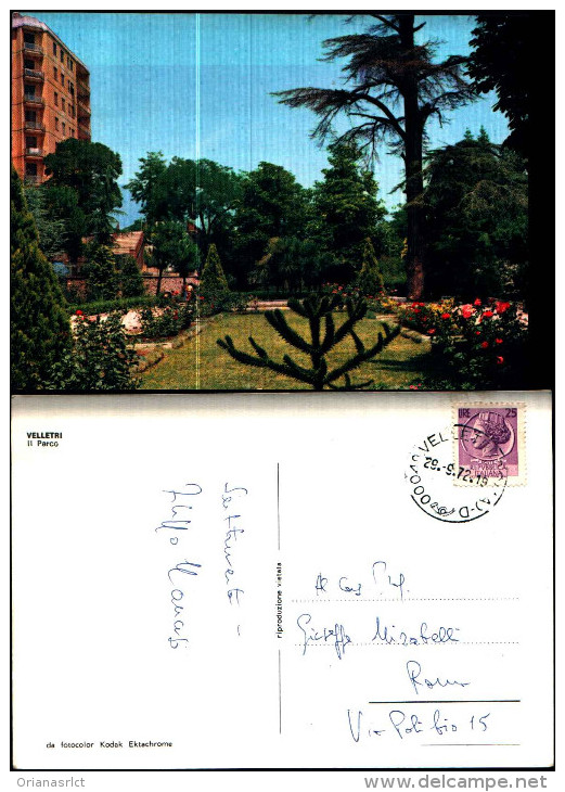 31256)cartolina-viaggiata Di Velletri Il Parco - Velletri