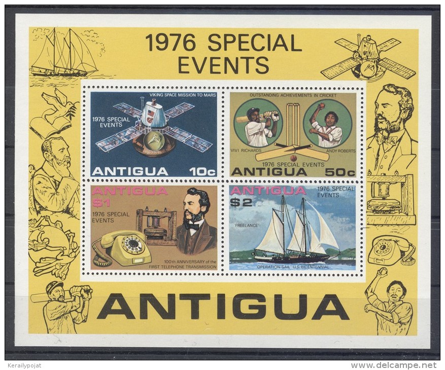 Antigua - 1976 Annual Events Block MNH__(TH-5867) - 1960-1981 Ministerial Government