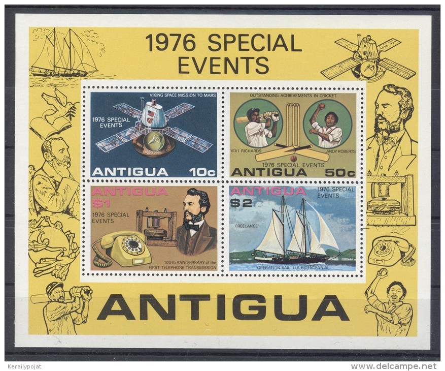 Antigua - 1976 Annual Events Block MNH__(TH-5867) - 1960-1981 Autonomie Interne