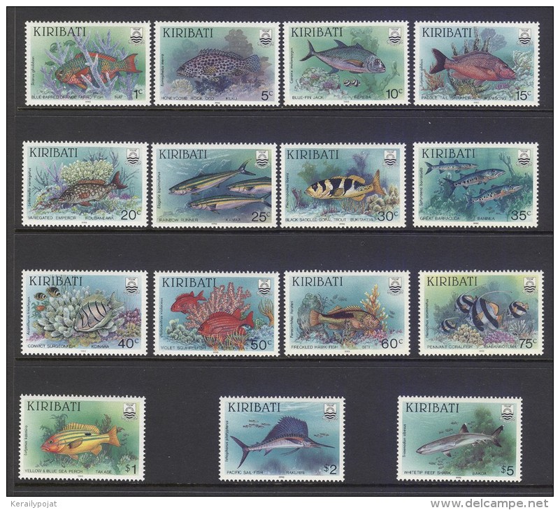 Kiribati - 1990 Fishes MNH__(TH-13559) - Kiribati (1979-...)