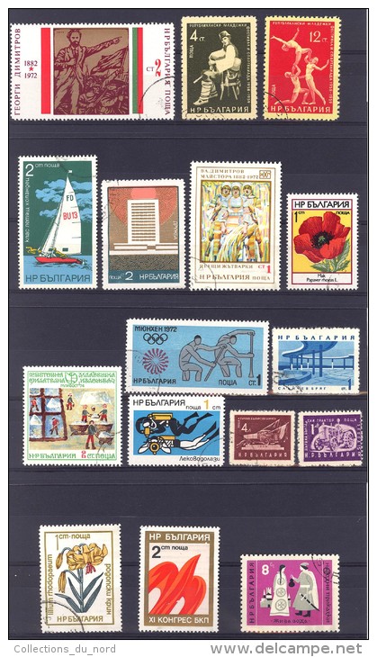 Bulgaria Lot Of  16 Stamps - O - / Bulgarie Collection De 16 Timbres - Collections, Lots & Series