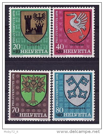 Svizzera - 1978 - Nuovo/new - Pro Juventute - Mi N. 1142/45 - Unused Stamps