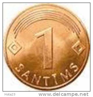 LATVIA - 2003 Year-1 Santims  - UNC - Letonia