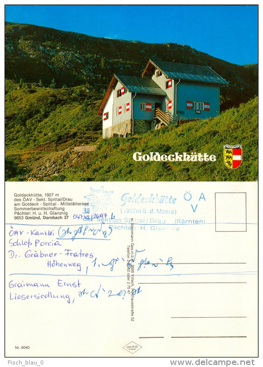 AK Kärnten Berghütte Schutzhütte Goldeckhütte Hütte Spittal An Der Drau Goldeck A.d. Österreich Austria Gmünd Dornbach - Spittal An Der Drau