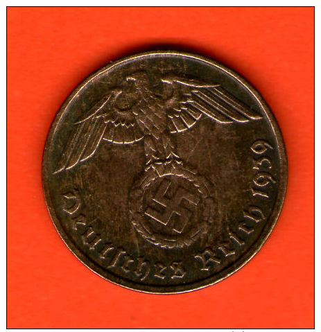 ** 2 Reichspfennig 1939 D ** TERCER /  THIRD REICH - KM 90 - Bronce / Bronze - ALEMANIA / DEUTSCHLAND / GERMANY - 2 Reichspfennig