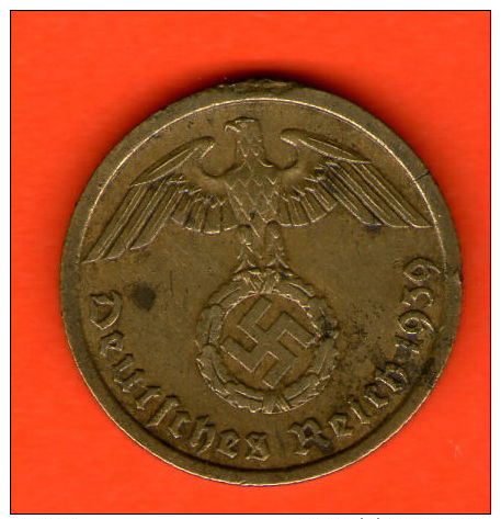 ** 10 Reichspfennig 1939 A  ** TERCER /  THIRD REICH - KM 92 - Alu - Bronce / Bronze - ALEMANIA / DEUTSCHLAND / GERMANY - 10 Reichspfennig