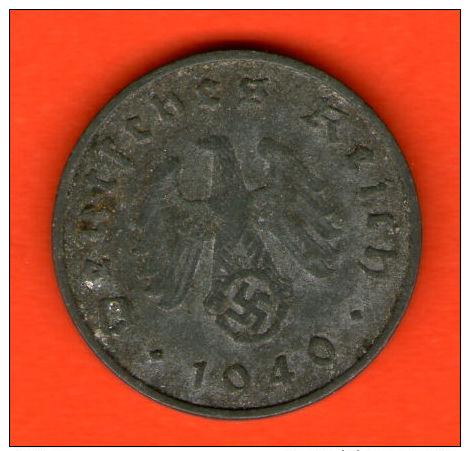 ** 10 Reichspfennig 1940 A ** TERCER /  THIRD REICH - KM 101 - Zinc / Zink - ALEMANIA / DEUTSCHLAND / GERMANY - 10 Reichspfennig