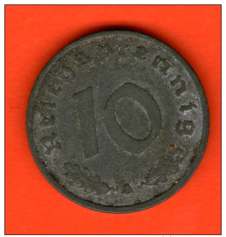 ** 10 Reichspfennig 1940 A ** TERCER /  THIRD REICH - KM 101 - Zinc / Zink - ALEMANIA / DEUTSCHLAND / GERMANY - 10 Reichspfennig