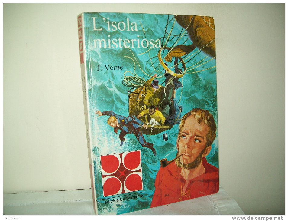 Collana Quadrifoglio (Ed. La Sorgente 1974)  L'Isola Misteriosa Di J. Verne - Azione E Avventura