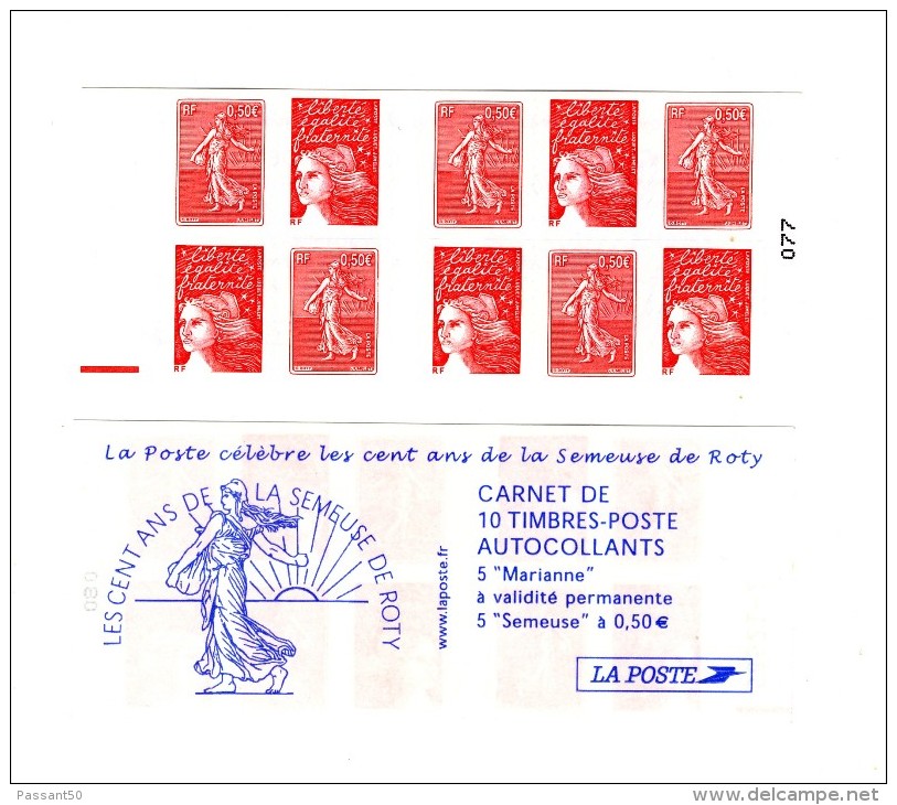 Carnet Roty - Luquet YT 1511 Avec Repère électronique Rouge à Gauche . Rare , Voir Le Scan . Cote Maury N° 540c : 120 € - Cuadernillos