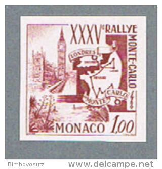 Monaco 1966 Geschnitten/Imperf. Proof ** Rally Monte - Variétés