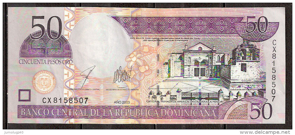 Billet De  50 Pesos De 2003 (1) - Dominicaine