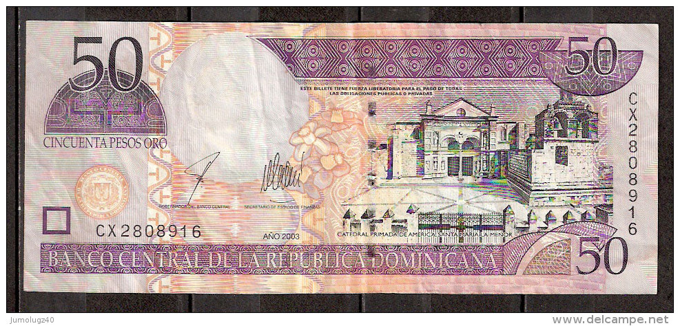 Billet De  50 Pesos De 2003 (2) - Dominicana