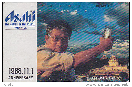 Télécarte Japon - BIERE ASAHI - BEER Japan Phonecard - BIER Telefonkarte - CERVEZA - 620 - Lebensmittel