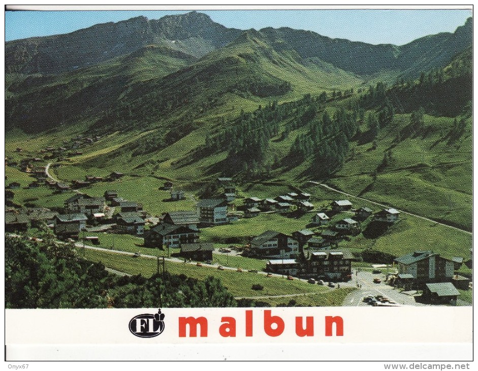 MALBUN (Liechtenstein) Blick Zum Augstenberg - Timbre Europa - Briefstempel - VOIR 2 SCANS - - Liechtenstein