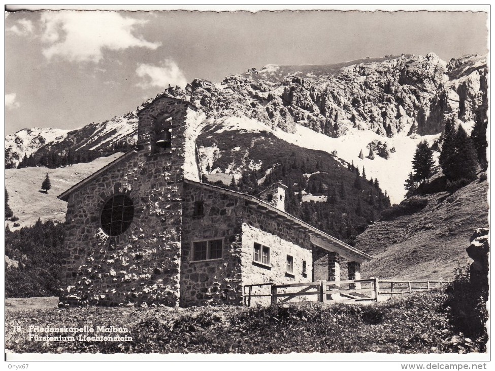 MALBUN (Liechtenstein) Friedenskapelle Malbun Fürstentum Liechtenstein - Timbre - Briefstempel - VOIR 2 SCANS - - Liechtenstein