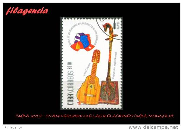 USADOS. CUBA. 2010-47 50 ANIVERSARIO DE LAS RELACIONES DIPLOMÁTICAS CUBA-MONGOLIA - Used Stamps