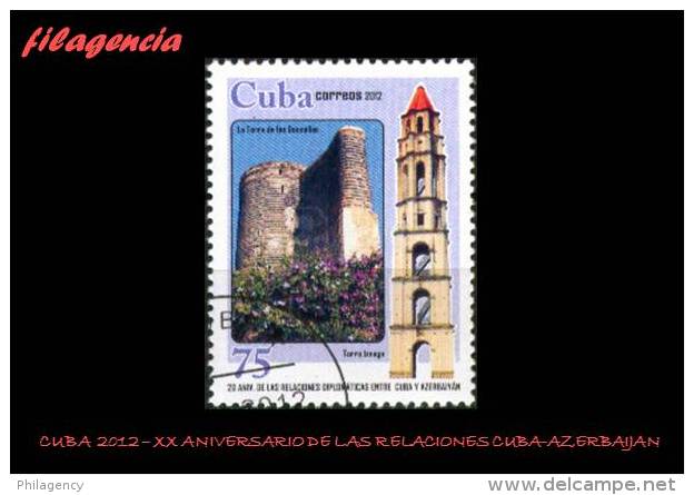 USADOS. CUBA. 2012-09 XX ANIVERSARIO DE LAS RELACIONES DIPLOMÁTICAS CUBA-AZERBAIJÁN - Gebruikt