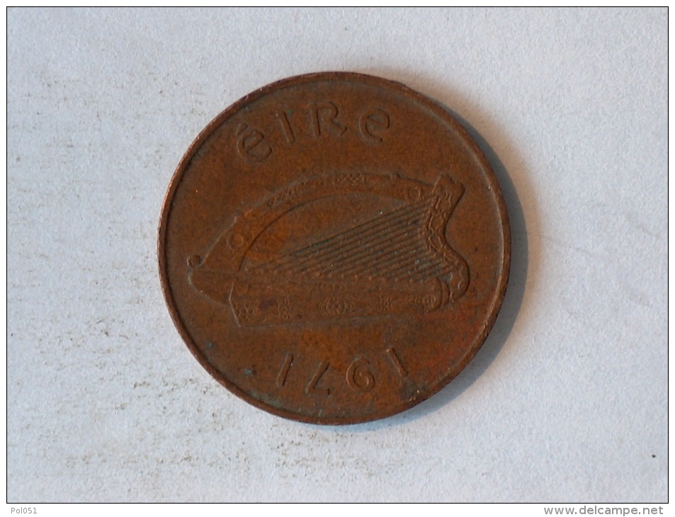 IRLANDE 2 PENNY 1971 - Irlanda