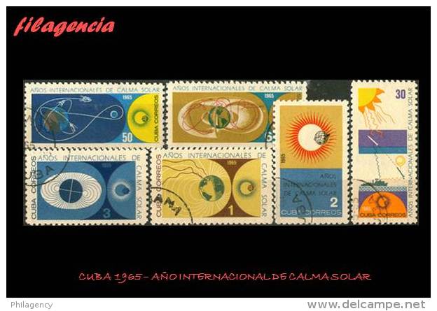 USADOS. CUBA. 1965-09 AÑO INTERNACIONAL DEL SOL EN CALMA - Usati