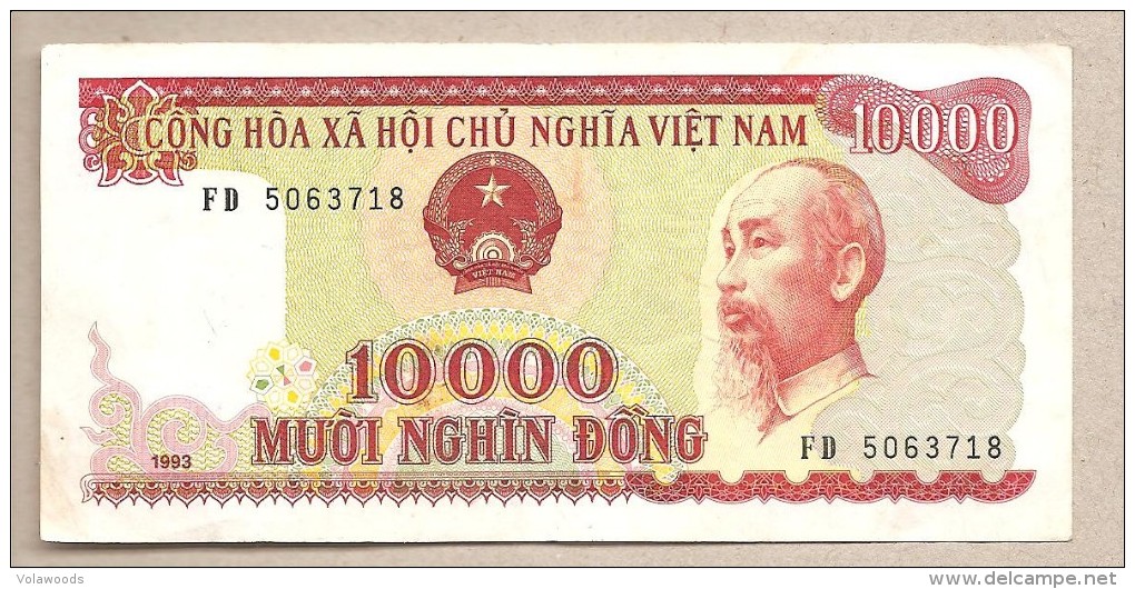 Vietnam - Banconota Circolata Da 10.000 Dong - 1993 - Vietnam