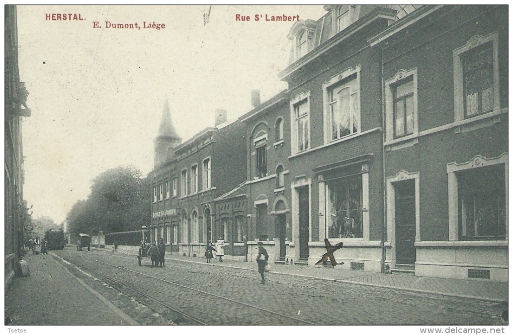 Herstal - Rue St Lambert - 1908 ( Voir Verso ) - Herstal