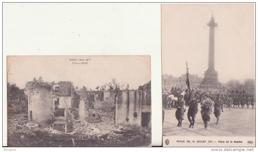 Guerre De 1914-1918     Villes Et Villages Detruits - Guerra 1914-18