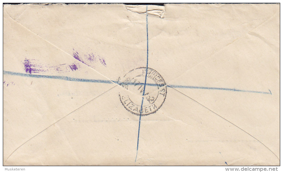 South Africa Via Airmail & Registered Labels PORT ELIZABETH (9.) 1952 Cover Brief To Denmark 4d. & 1´- Sh. Stamps - Briefe U. Dokumente