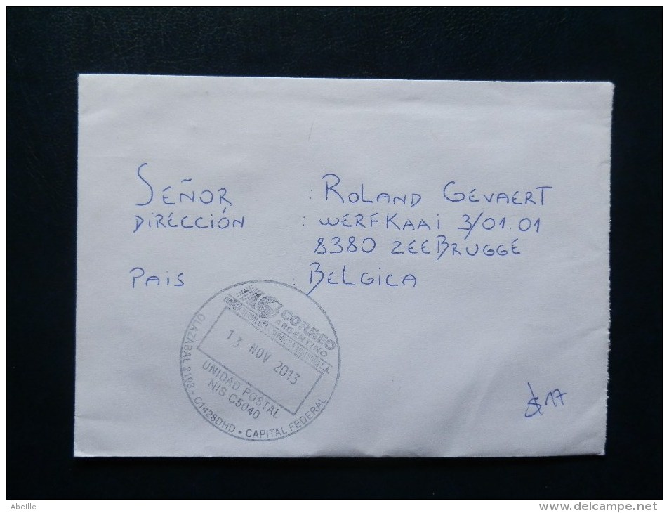 40/129  LETTRE TO BELGIUM   2013 - Storia Postale