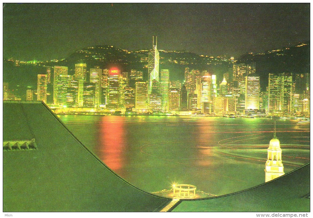 The Central District Of Hong Kong Night Scene - China (Hongkong)