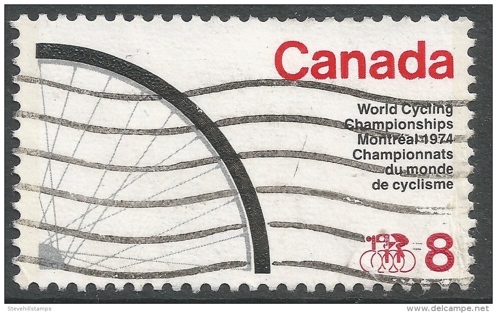 Canada. 1974 World Cycling Championships, Montreal. 8c Used - Used Stamps
