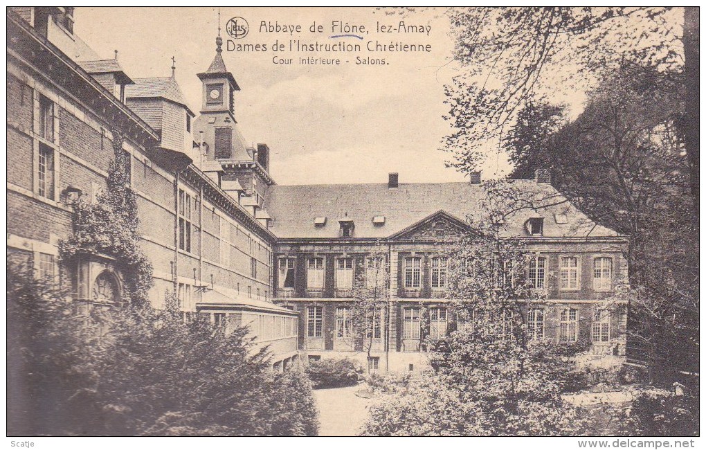 Amay. -  Abbaye De Flône, Lez Amay;  Dames De L´Instruction Chrétienne  (uit Plakboek) - Amay