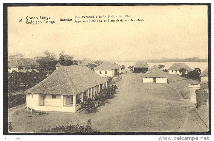 BELGIAN CONGO STATIONERY PICTURE POST CARD 1914 - Interi Postali