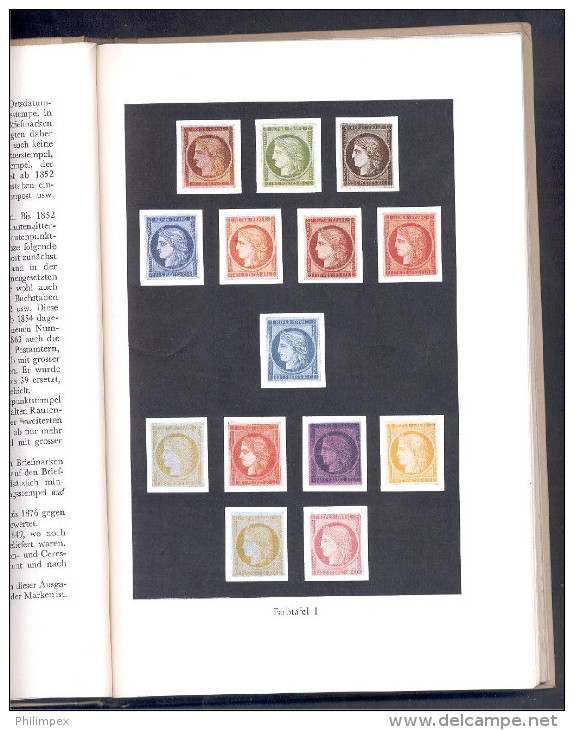 FRANKREICH MONOGRAFIE, HOFINGER 1949 -  EXCELLENT WORK ABOUT FRENCH STAMPS IN GERMAN - Andere & Zonder Classificatie