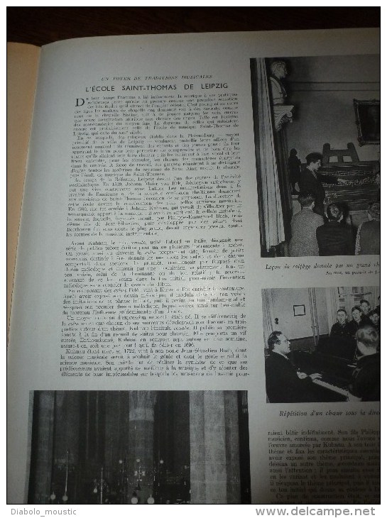 L' illustration 1944 Golfe Biscaye;Aprilia;Nettuno;Chasse l'ours;TAPISSERIES ;Ecole St-Thomas LEIPZIG ;Devambez peintre