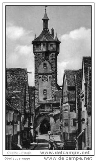 ROTHENBURG A T KLINGENTOE CHARETTES BEAU CLICHE NOIR ET B ANNEES 50/60 - Ansbach