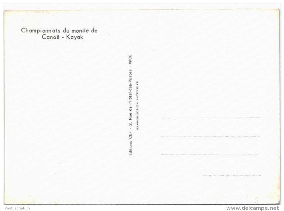 Thème - Sport - Canoe Kayak -  Carte Philatélique Premier Jour - - Rowing