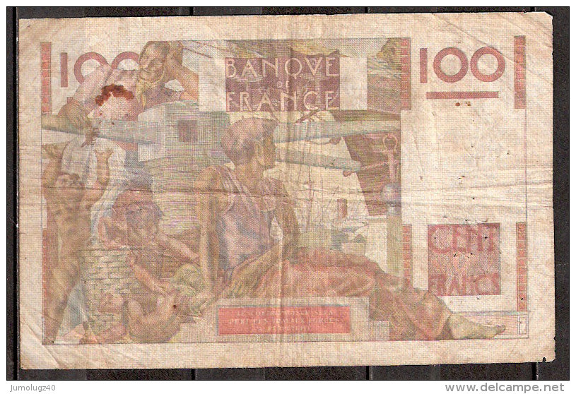 Billet De 100 Francs De 1952 Jeune Paysan (1) - 100 F 1945-1954 ''Jeune Paysan''