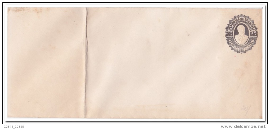 Honduras 25 Prepayed Envelope 1891 Foldet - El Salvador