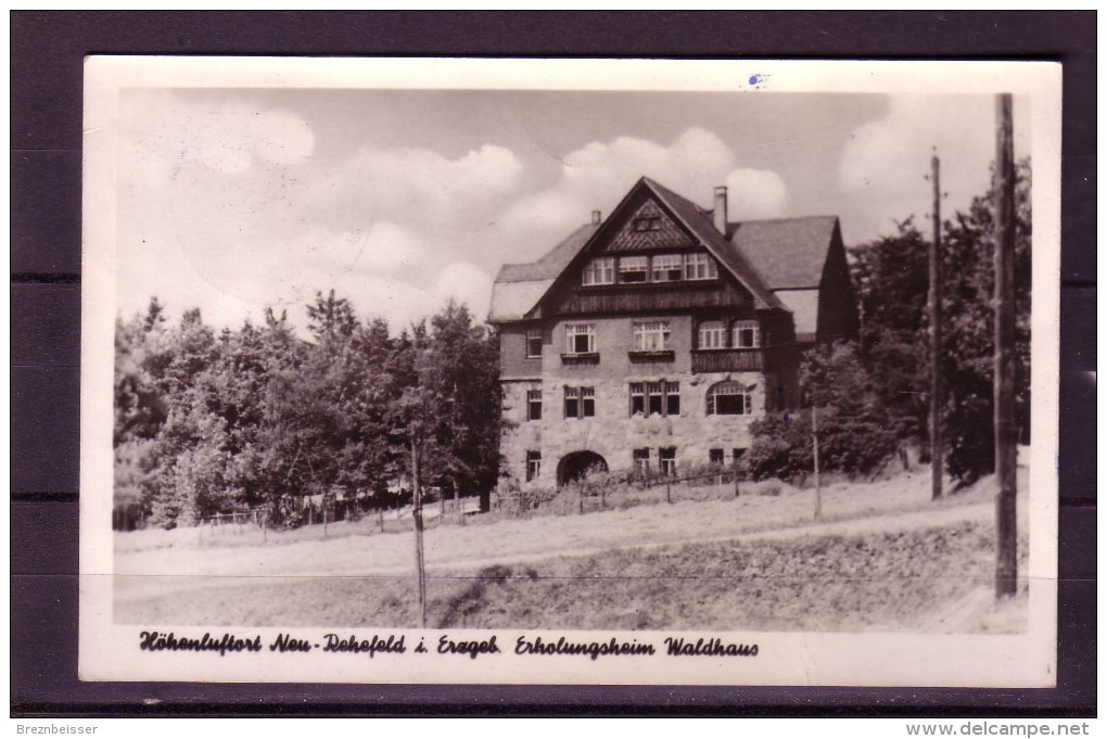 AK Höhenluftort Neu-Rehefeld I. Erzgeb. Erholungsheim Waldhaus Karte Gel. 1961 - Rehefeld