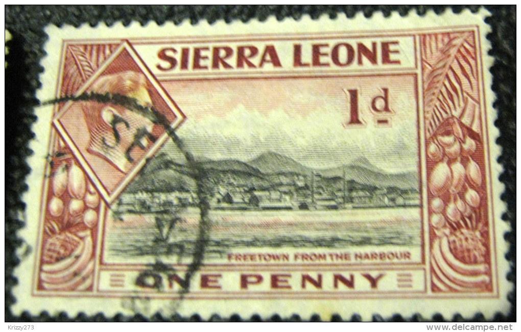 Sierra Leone 1938 Freetown From The Harbour 1d - Used - Sierra Leone (...-1960)